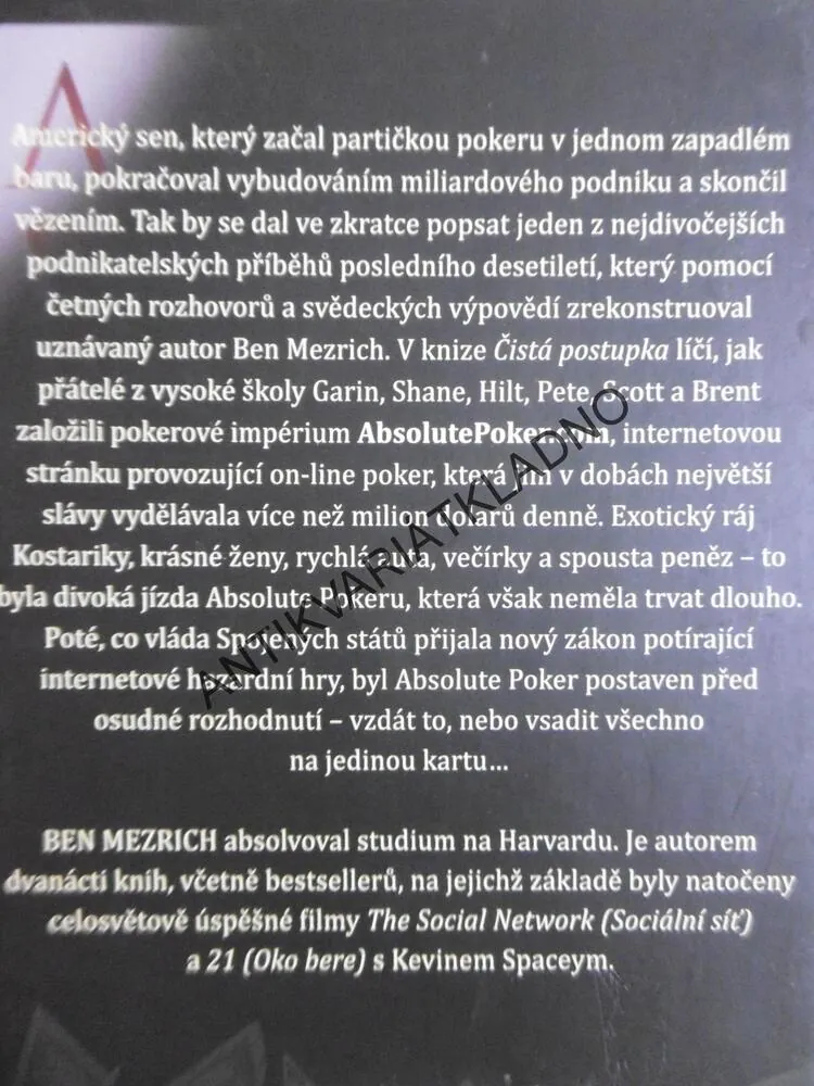 ČISTÁ POSTUPKA, POKER,BEN MEZRICH, **an