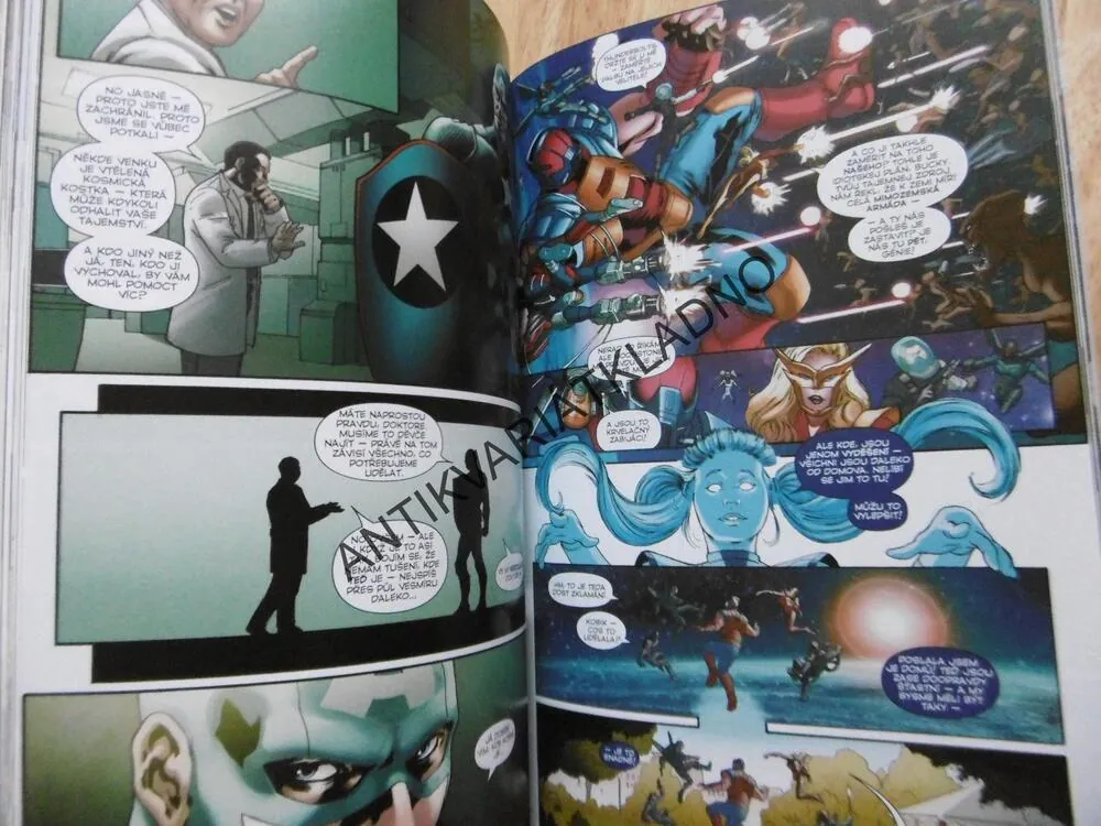 CAPTAIN AMERICA, KAPITÁN AMERIKA,HAIL HYDRA, KOMIKS MARVEL, **an