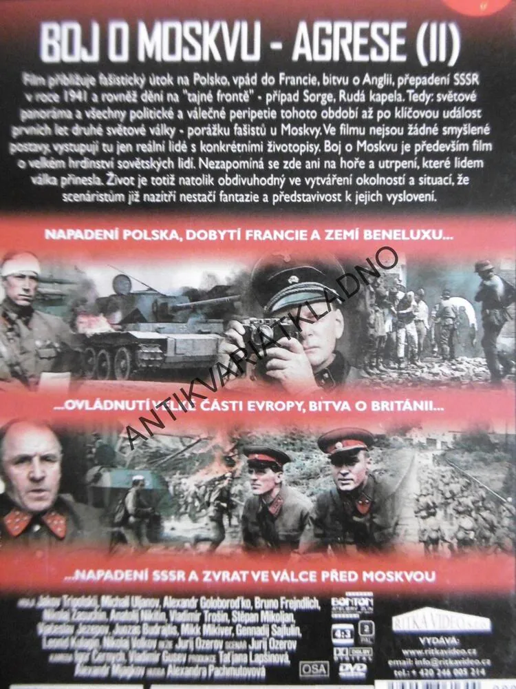 BOJ O MOSKVU, 1-4, DVD FILM
