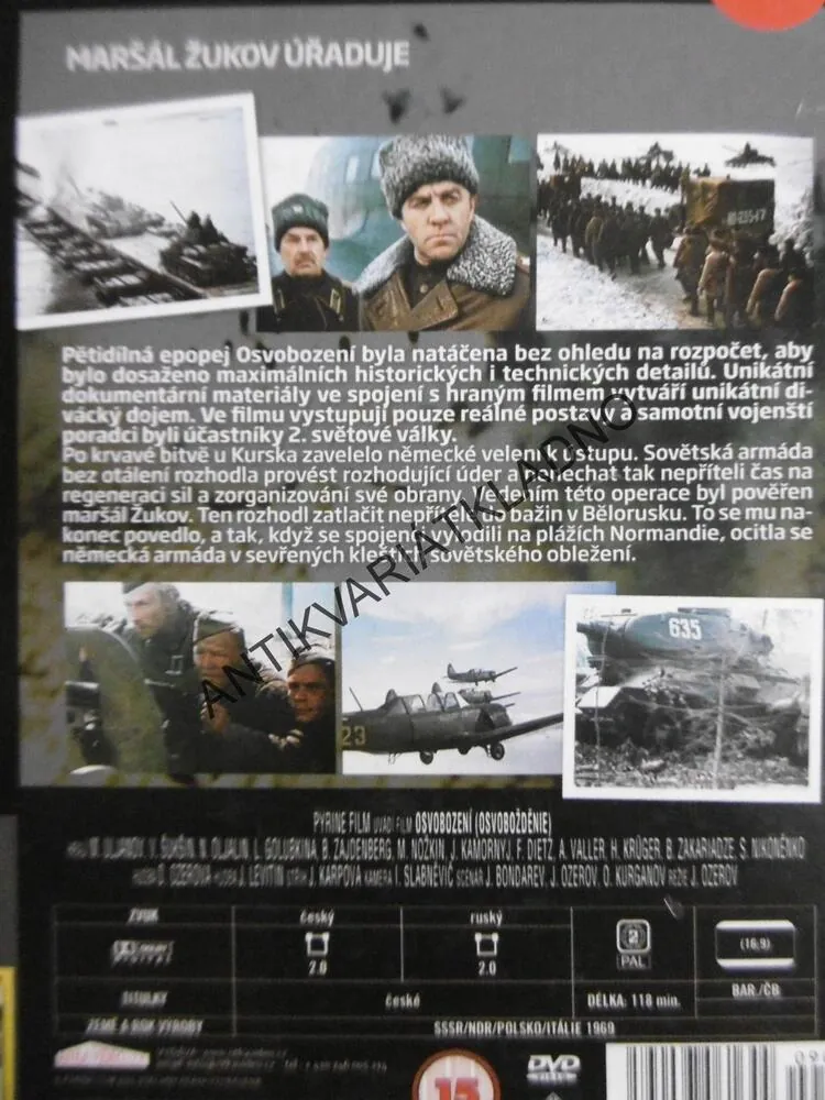 OSVOBOZENÍ 1-5,DVD FILM 2.SVĚT.VÁLKA,