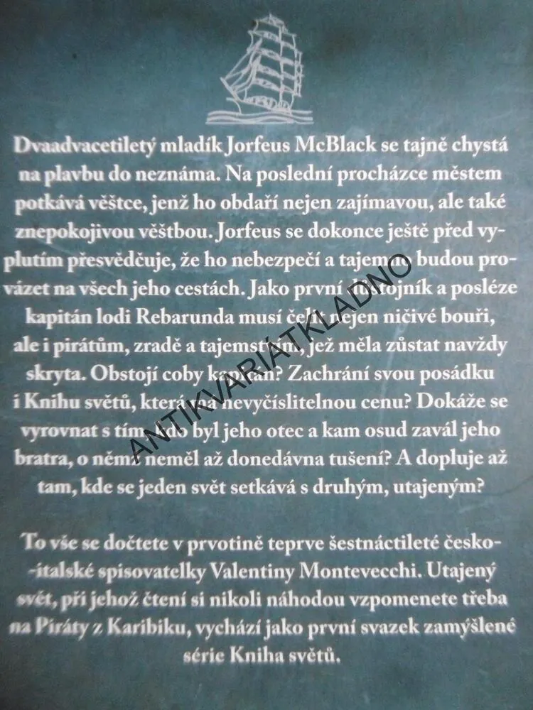 UTAJENÝ SVĚT, VALENTINA MONTECECCHI, KNIHA SVĚTŮ 1., **an