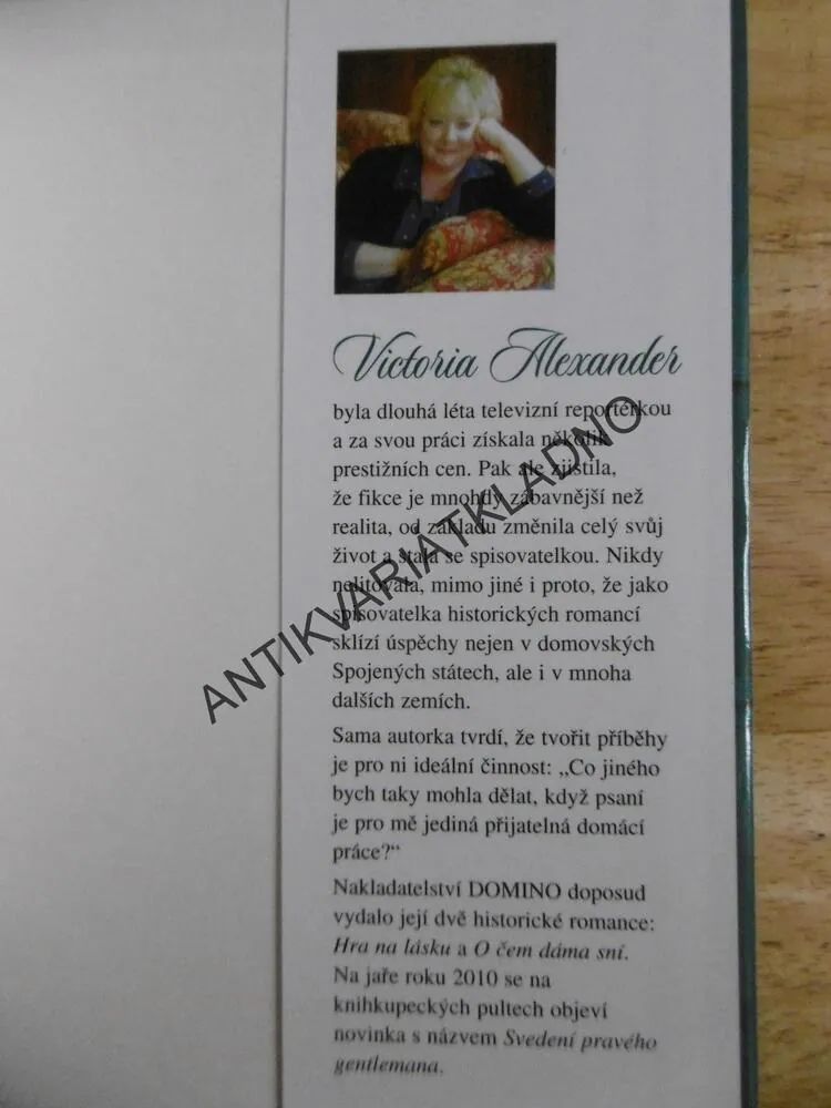 TAJEMSTVÍ CTNOSTNÉ DÁMY, VICTORIA ALEXANDER, **an