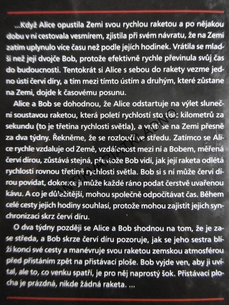 ČERNÉ DÍRY, ČERVI DÍRY A STROJE ČASU, JIM AL-KHALILI, **an