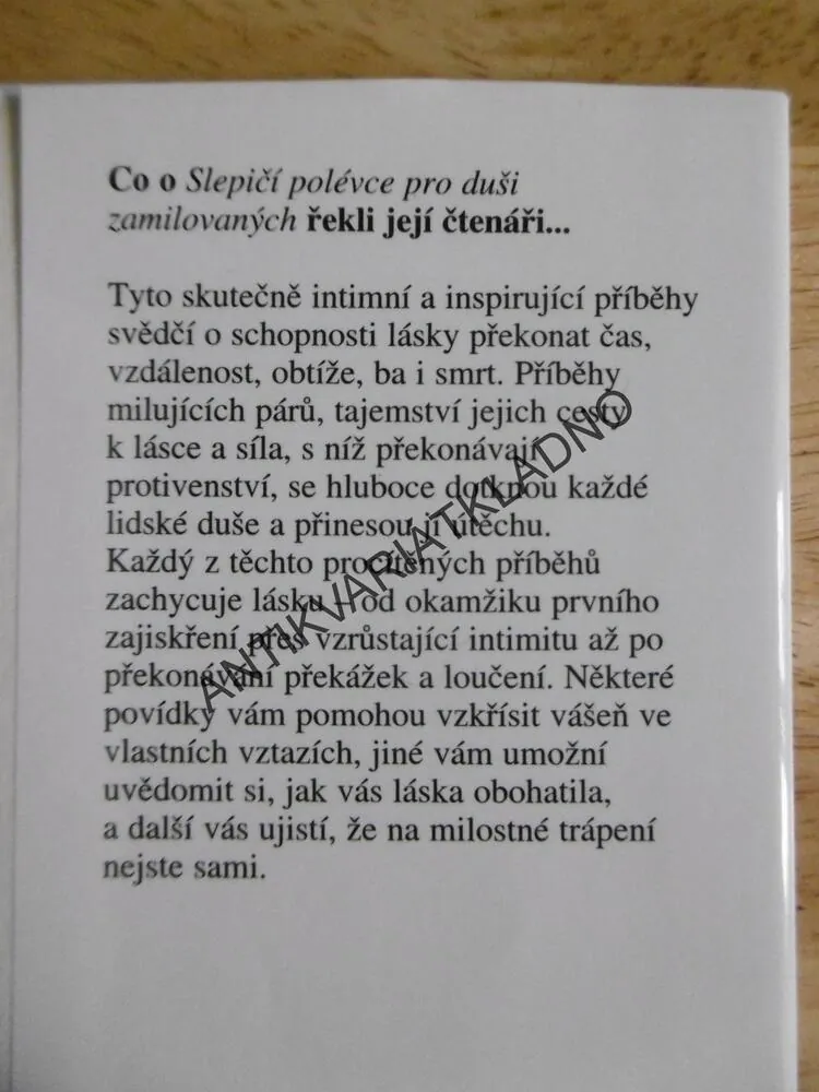 SLEPIČÍ POLÉVKA PRO DUŠI ZAMILOVANÝCH,**an