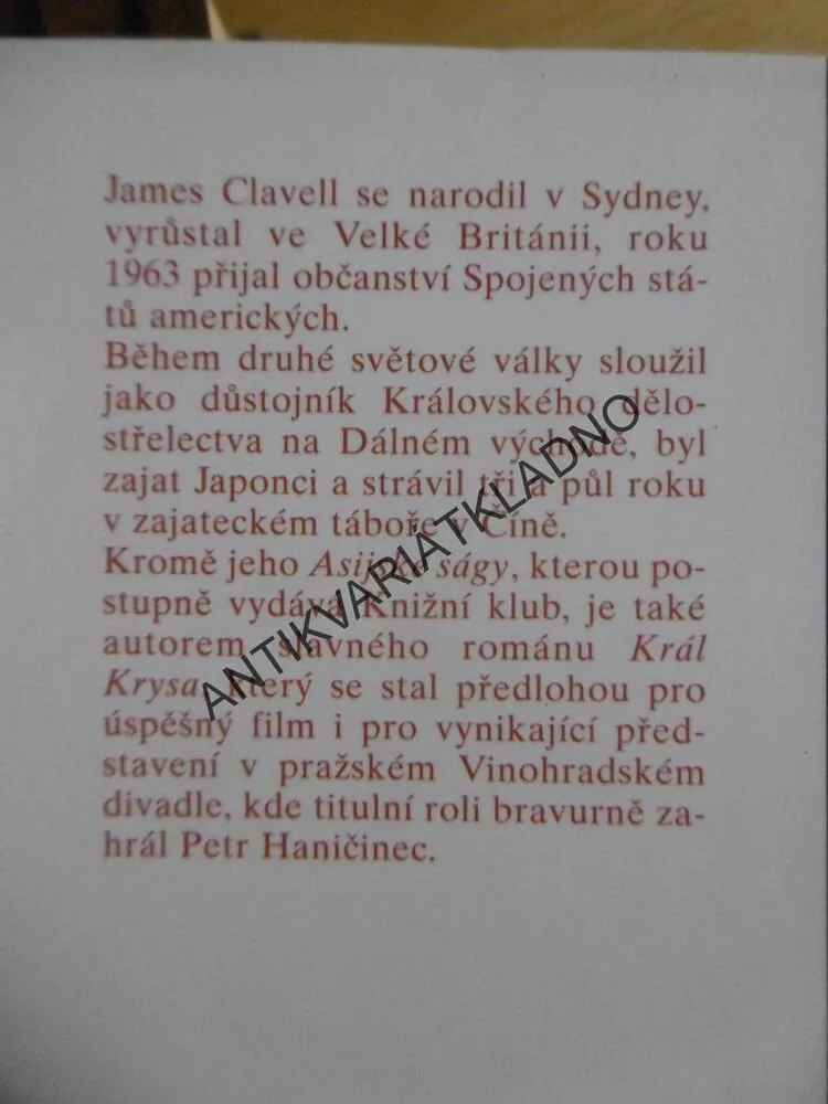 GAIDŽIN, 1-2. JAMES CLAVELL, JAPONSKO, HISTORIE, **an