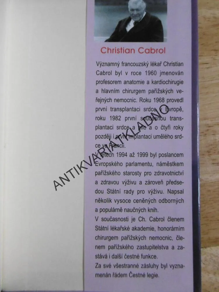 OPERAČNÍ SÁL, CHRISTIAN CABROL, **an