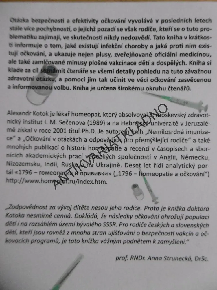 OČKOVÁNÍ V OTÁZKÁCH A ODPOVĚDÍCH PRO PŘEMÝŠLEJÍCÍ RODIČE, ALEXANDR KOTOK