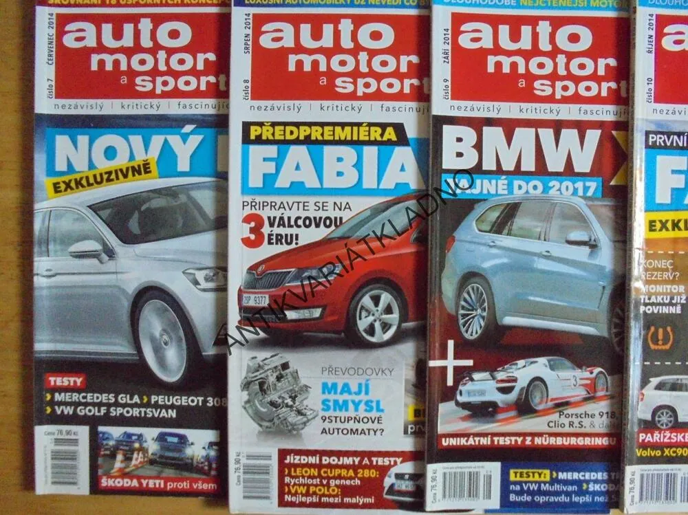 AUTO MOTO SPORT, 1-12/2014, ČASOPIS, DOPRAVA