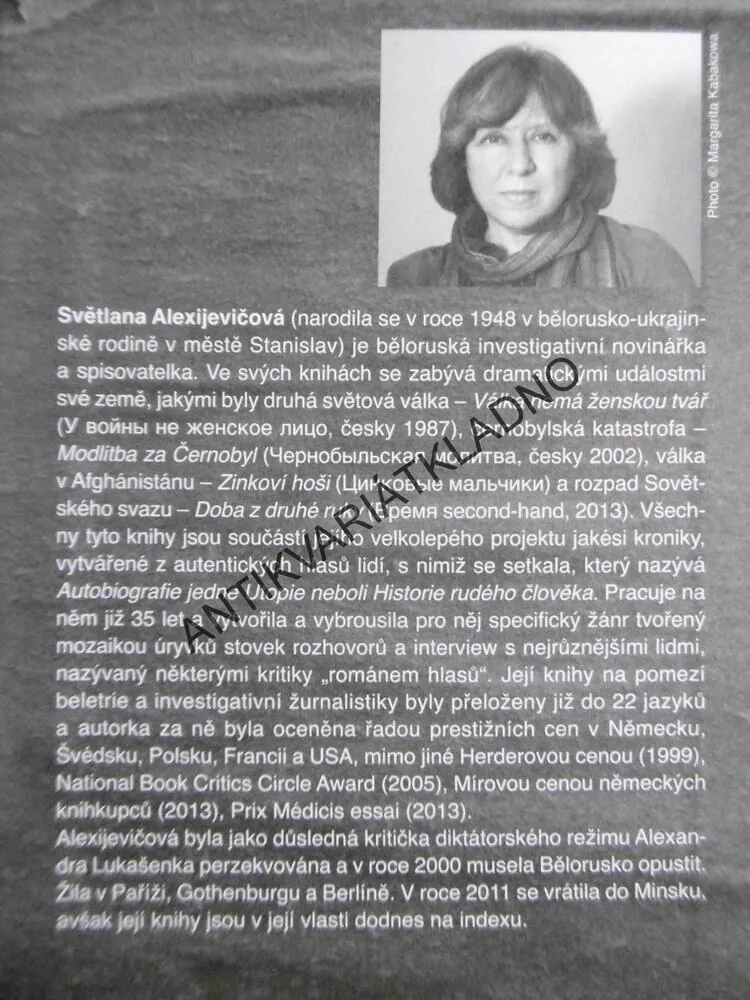 DOBA Z DRUHÉ RUKY, KONEC RUDÉHO ČLOVĚKA, SVĚTLANA ALEXIJEVIČOVÁ, **an