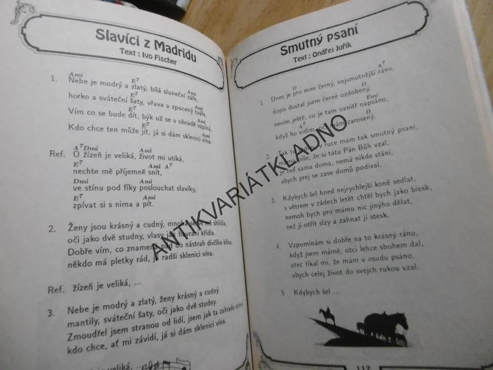 COUNTRY ZPĚVNÍK 1., NOTY, TEXTY,AKORDY, **an