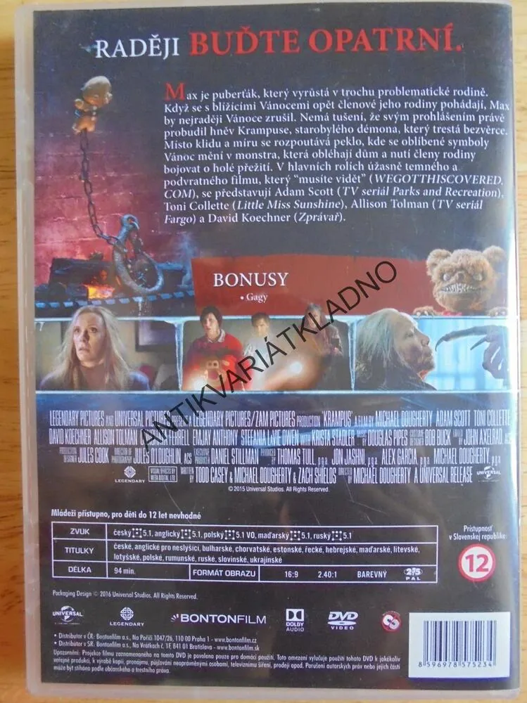 DVD FILM - KRAMPUS, TÁHNI K ČERTU