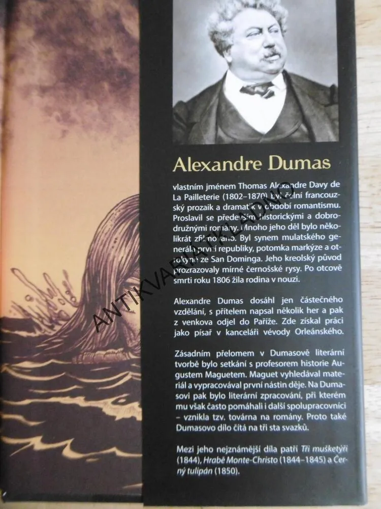HRABĚ MONTE CHRISTO, ALEXANDRE DUMAS, **an