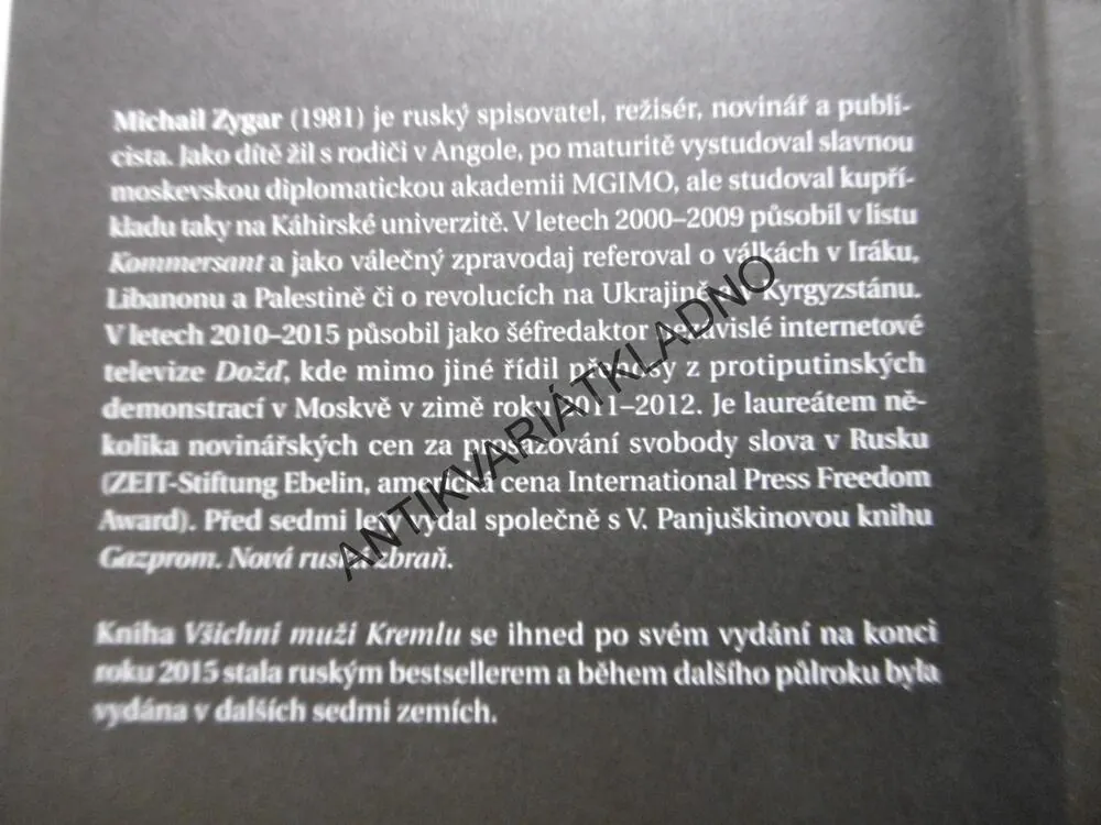 VŠICHNI MUŽI KREMLU, MICHAIL ZYGAR, **an