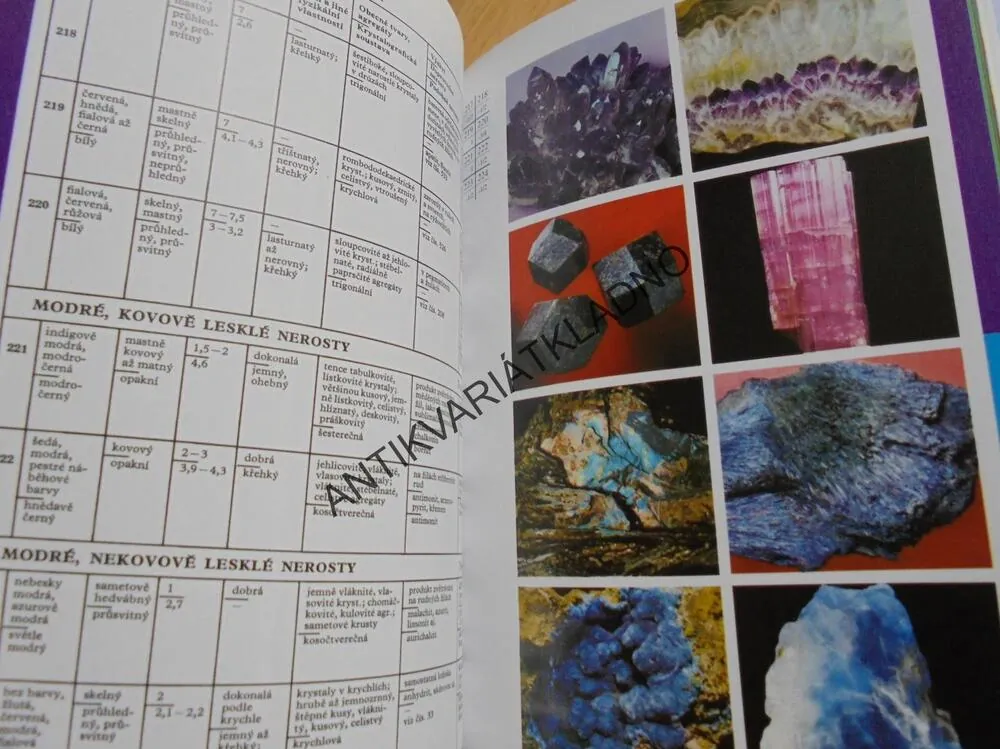 MINERÁLY, MINERALOGIE, J.BAUER, FR. TVRZ