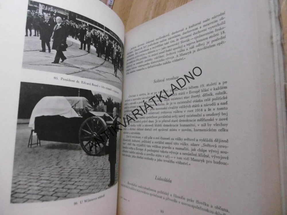 PRESIDENT TGM, MASARYK V LÁNECH, STANISLAV JANDÍK, **an