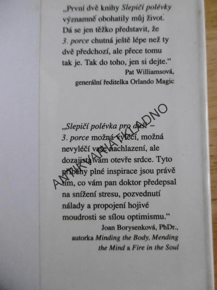 KLASICKÁ SLEPIČÍ POLÉVKA PRO DUŠI, 3. PORCE, **an