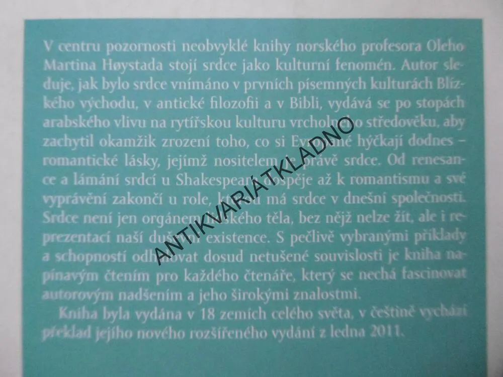 HISTORIE SRDCE, OLE MARTIN HOYSTAD, **an