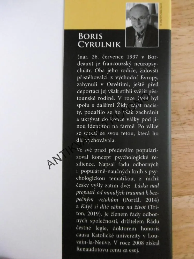 V NOCI JSEM PSAL O SLUNCI, BORIS CYRULNIK, **an