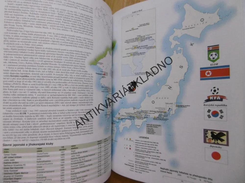 PRVNÍ FOTBALOVÝ ATLAS SVĚTA, FOTBAL, SPORT, **an