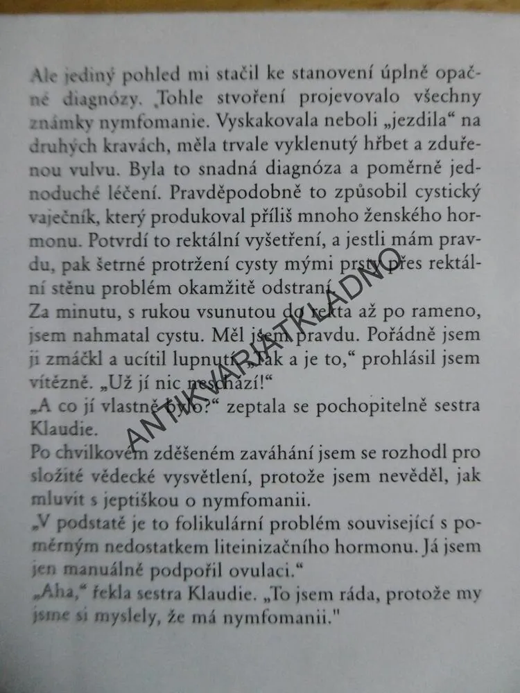 SLASTI A STRASTI MLADÉHO ZVĚROLÉKAŘE, DAVID GRANT, **an
