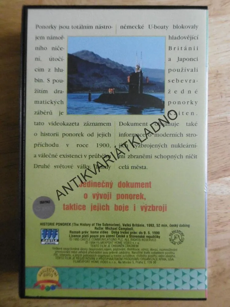 HISTORIE PONOREK, DOKUMENT, VHS