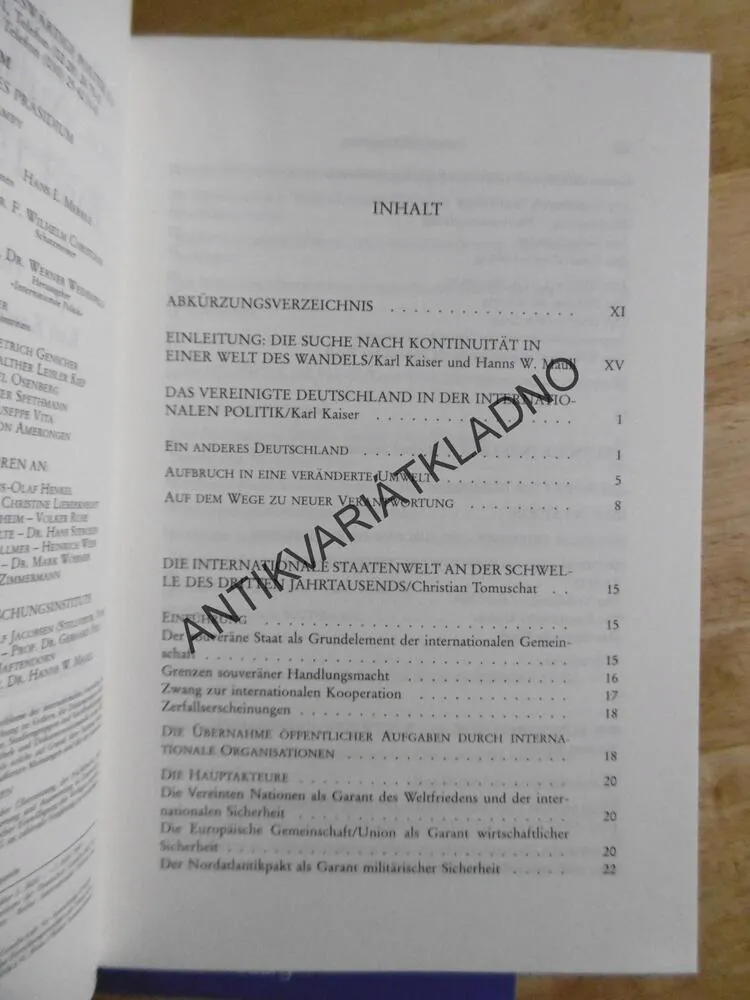 DEUTSCHLANDS NEUE AUSSENPOLITIK, 1-4, KARL KAISER UND HANNS W.MAULL, NĚMECKY