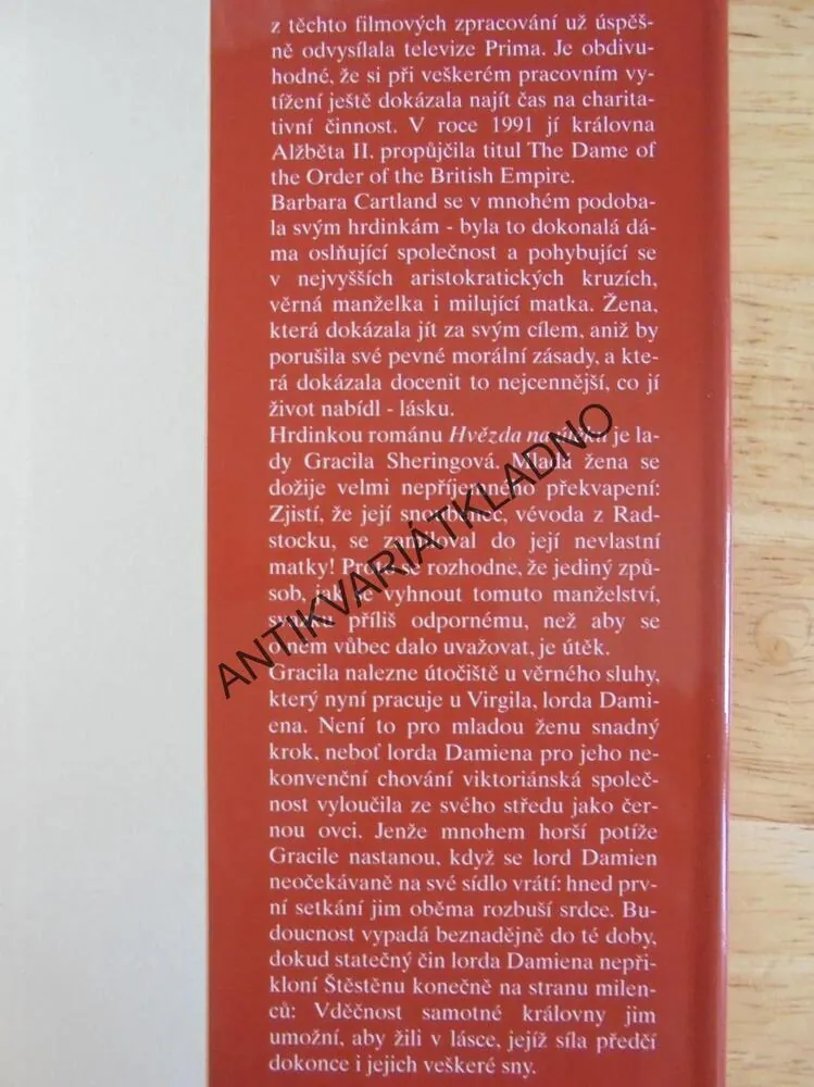 HVĚZDA NA ÚTĚKU, BARBARA CARTLAND, **an