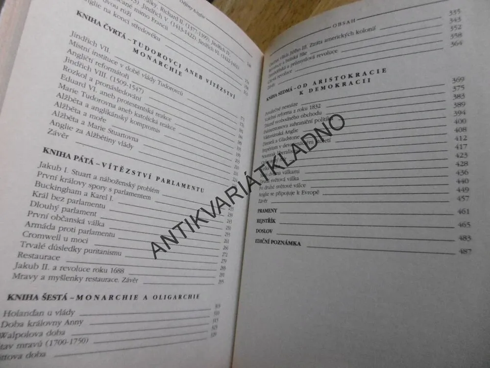 DĚJINY ANGLIE,ANDRÉ MAUROIS,DĚJINY STÁTŮ, **an