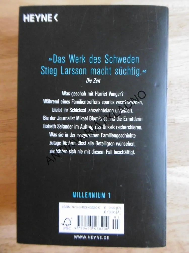 VERBLENDUNG, STIEG LARSSON, NĚMECKY