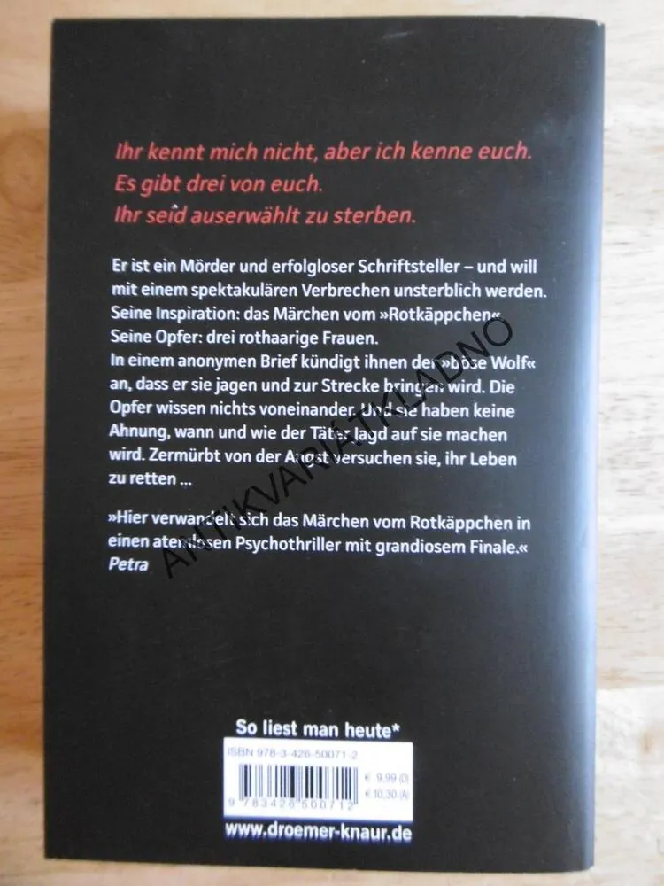 DER WOLF, JOHN KATZENBACH, NĚMECKY