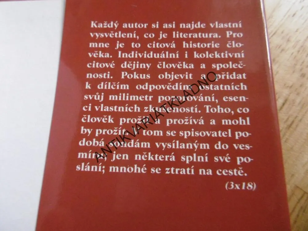 ESENCE, ARNOŠT LUSTIG, **an