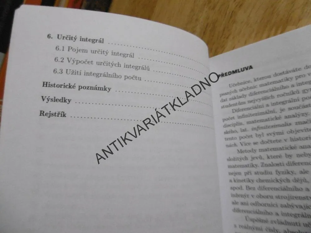MATEMATIKA PRO GYMNÁZIA,DIFERENCIÁLNÍ A INTEGRÁLNÍ POČET,