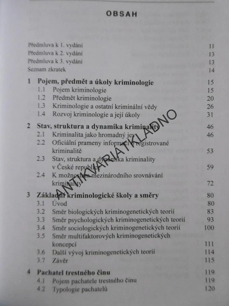 KRIMINOLOGIE, OTO NOVOTNÝ, JOSEF ZAPLETAL, **an