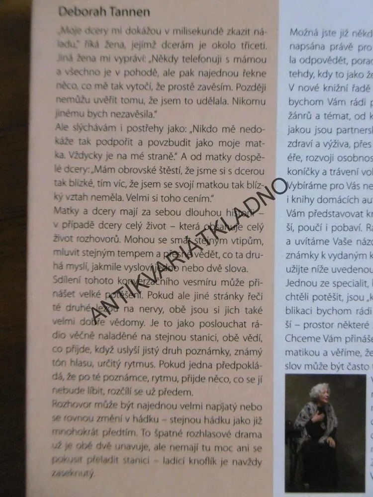 CO TO MÁŠ ZASE NA SOBĚ? DEBORAH TANNEN **an