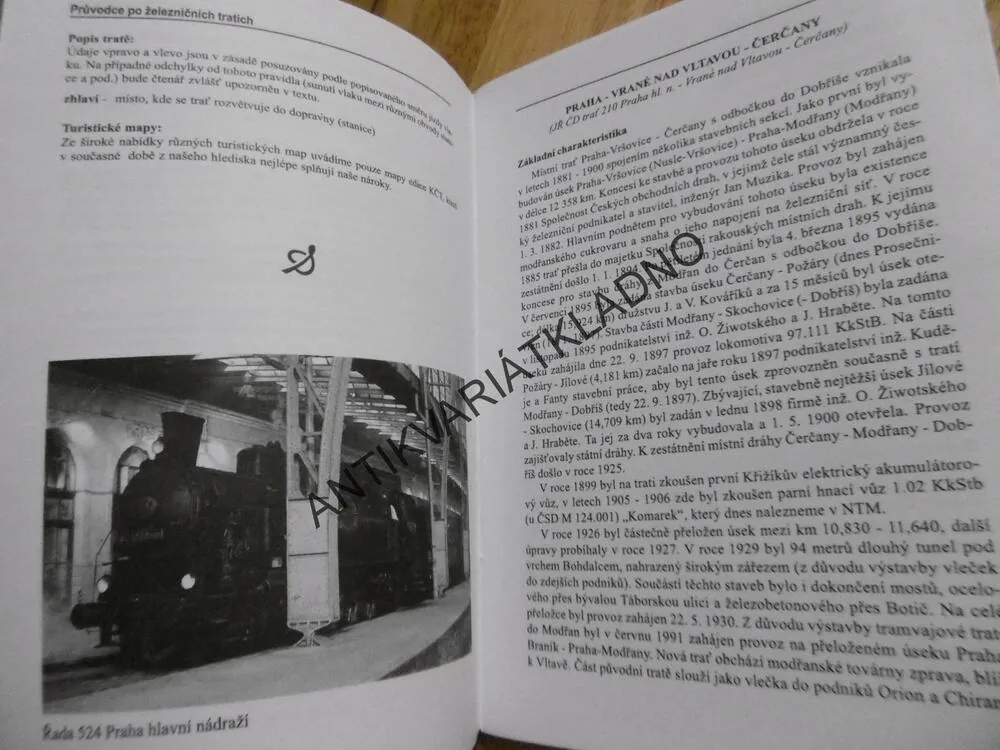 PRŮVODCE PO ŽELEZNIČNÍCH TRATÍCH, SV.66, PRAHA- ČERČANY, DOBŘÍŠ, SVĚTLÁ NAD S., **an