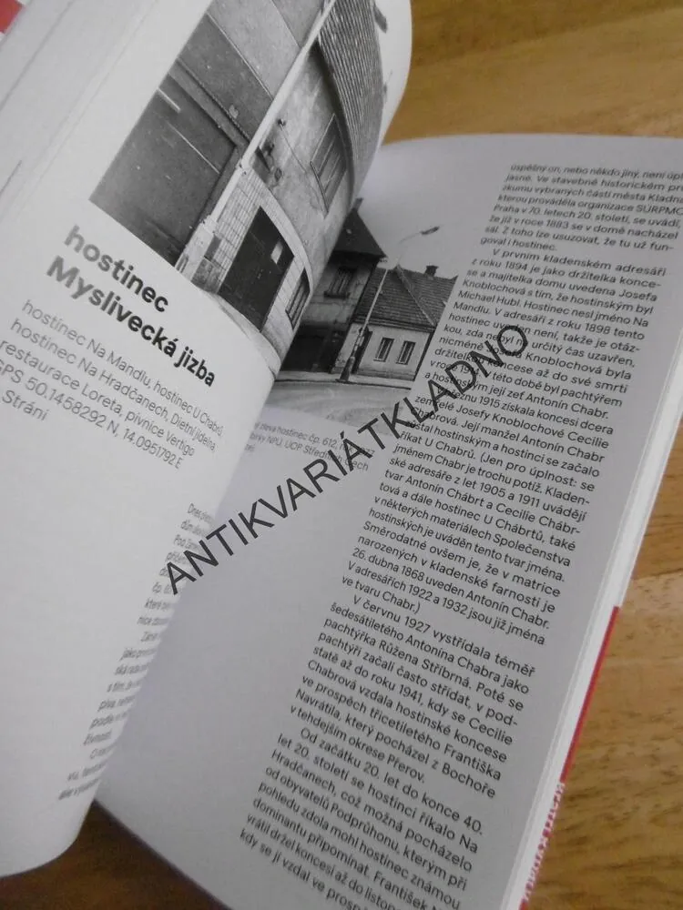 PRŮVODCE HISTORIÍ KLADENSKÝCH HOSTINCŮ, ZDENĚK POSPÍŠIL,2.DÍL NOVÉ KLADNO, PODPRŮHON, ROZDĚLOV, **an