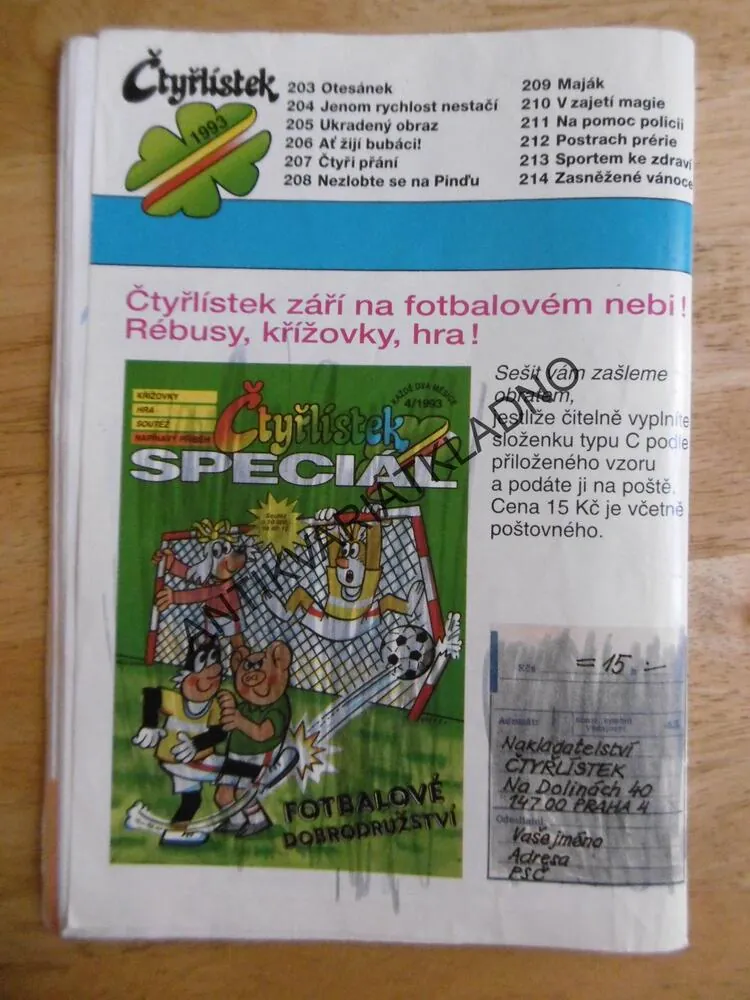 ČTYŘLÍSTEK 210 - V ZAJETÍ MAGIE