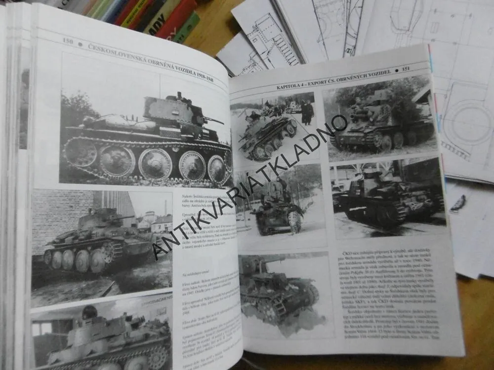 ČESKOSLOVENSKÁ OBRNĚNÁ VOZIDLA 1918-1948, + VÝKRESOVÁ DOKUMENTACE, FRANCEV, KLIMENT,