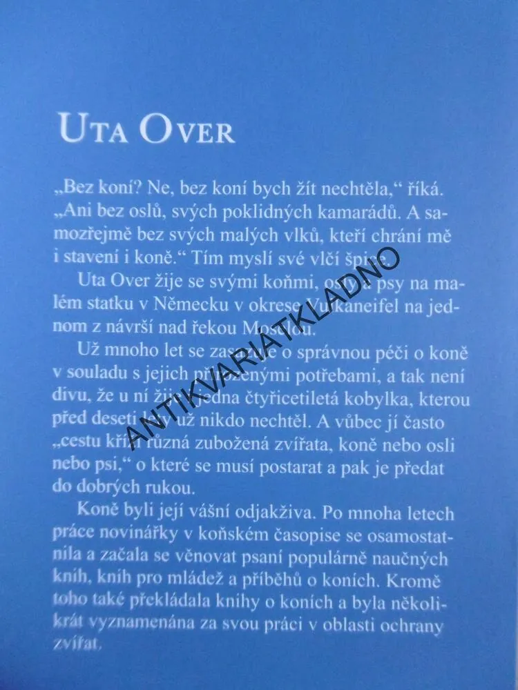 V SEDLE AŽ ZA HORIZONT, UTA OVER, **an