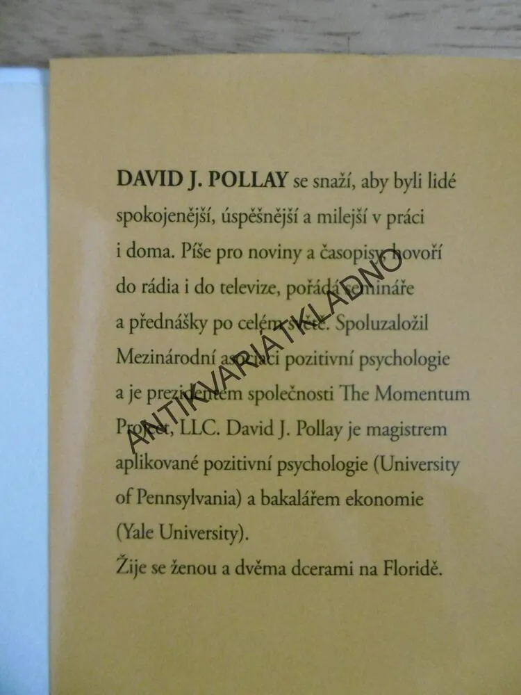 JAK SI NENECHAT ZKAZIT NÁLADU ANEB PRAVIDLO POPELÁŘSKÉHO VOZU, DAVID J.POLLAY, **an