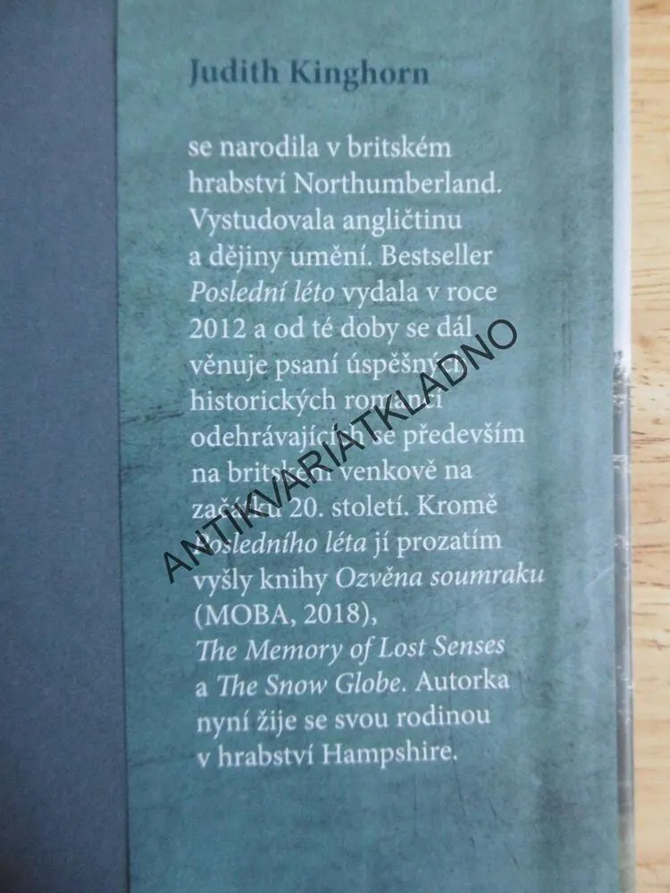 POSLEDNÍ LÉTO, JUDITH KINGHORN, **an