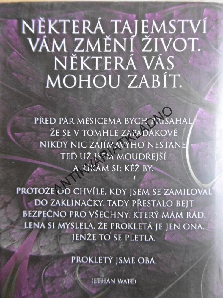 NÁDHERNÁ TEMNOTA, KAMI GARCIOVÁ, **an