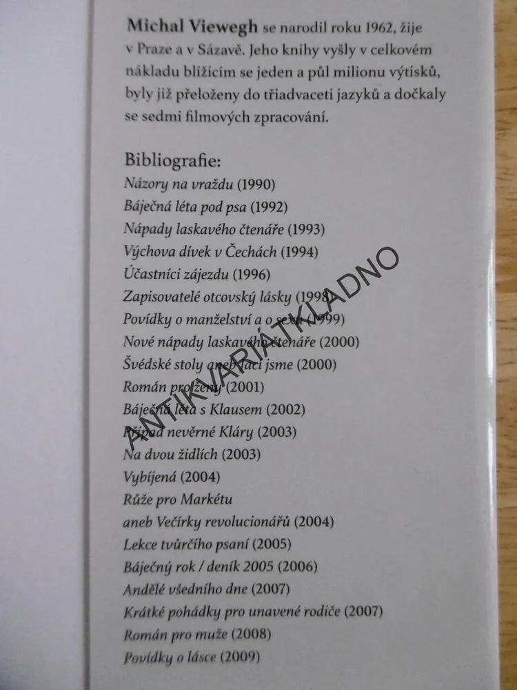 BIOMANŽELKA, MICHAL VIEWEGH, **an