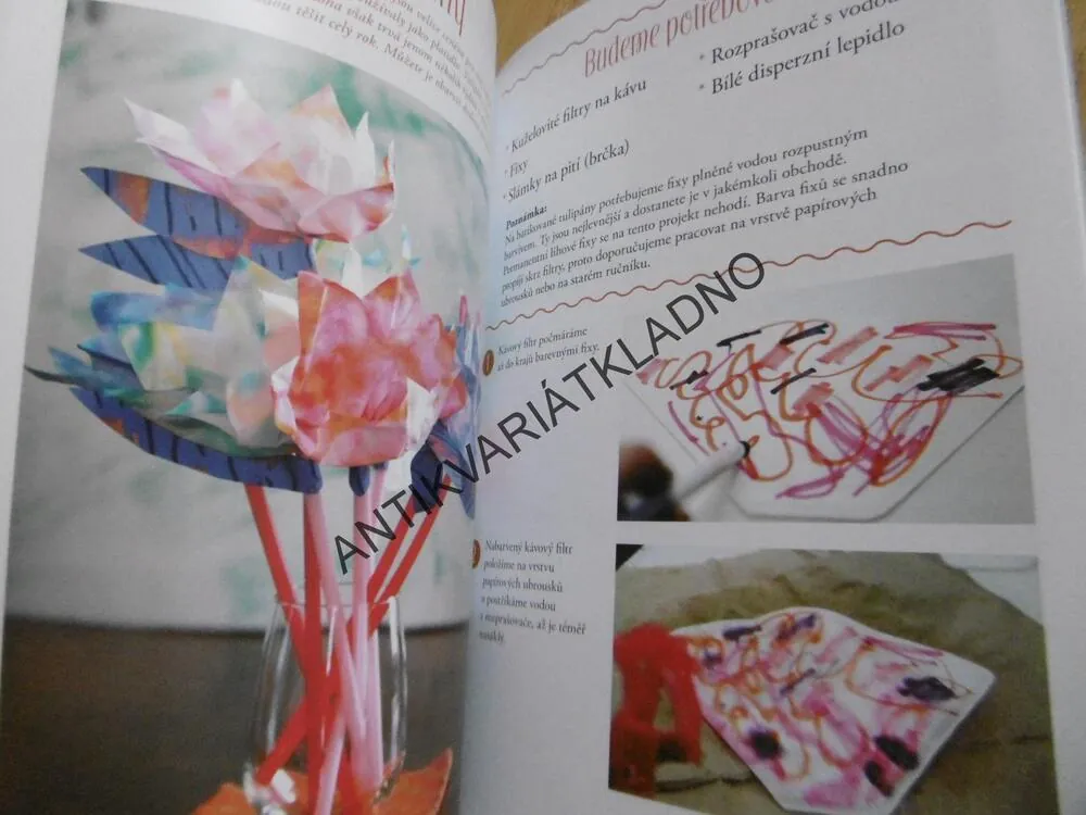 VYROB SI ZA DEN KVĚTINY Z PAPÍRU, ŠIKOVNÉ RUCE, **an