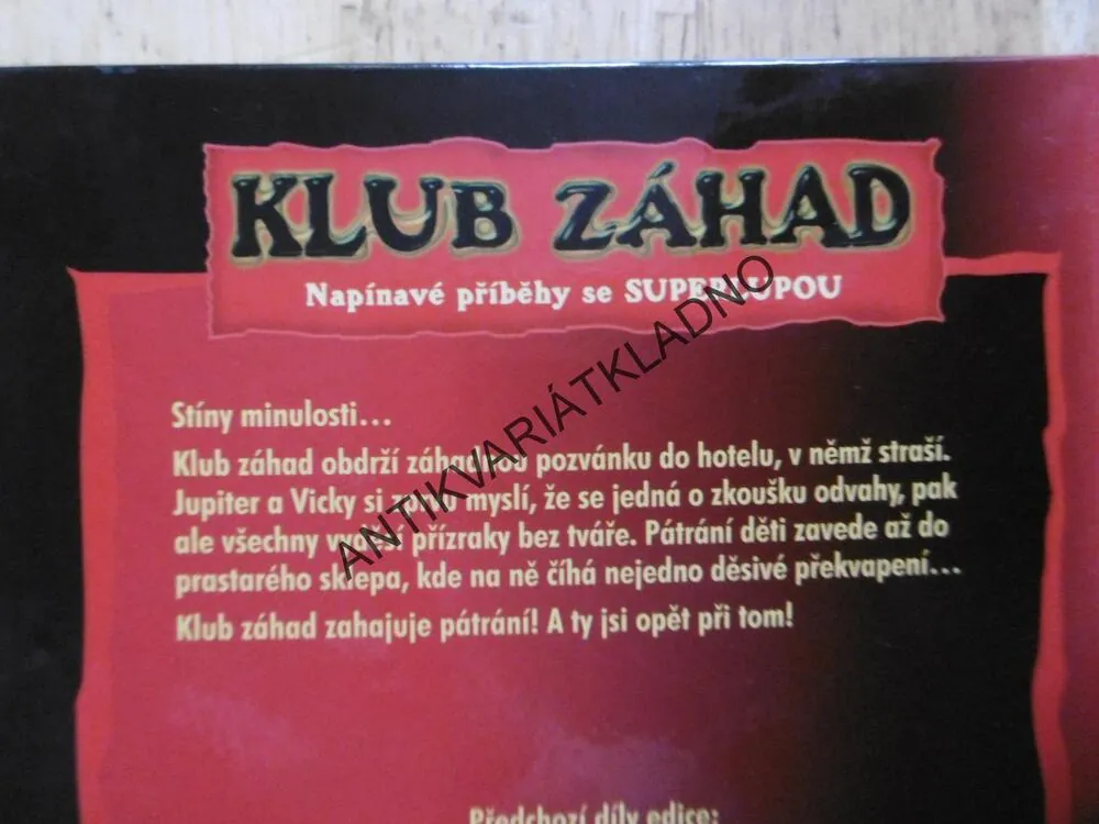 KLUB ZÁHAD, PŘÍZRAKY BEZ TVÁŘE, LUPA, THOMAS BREZINA, **an