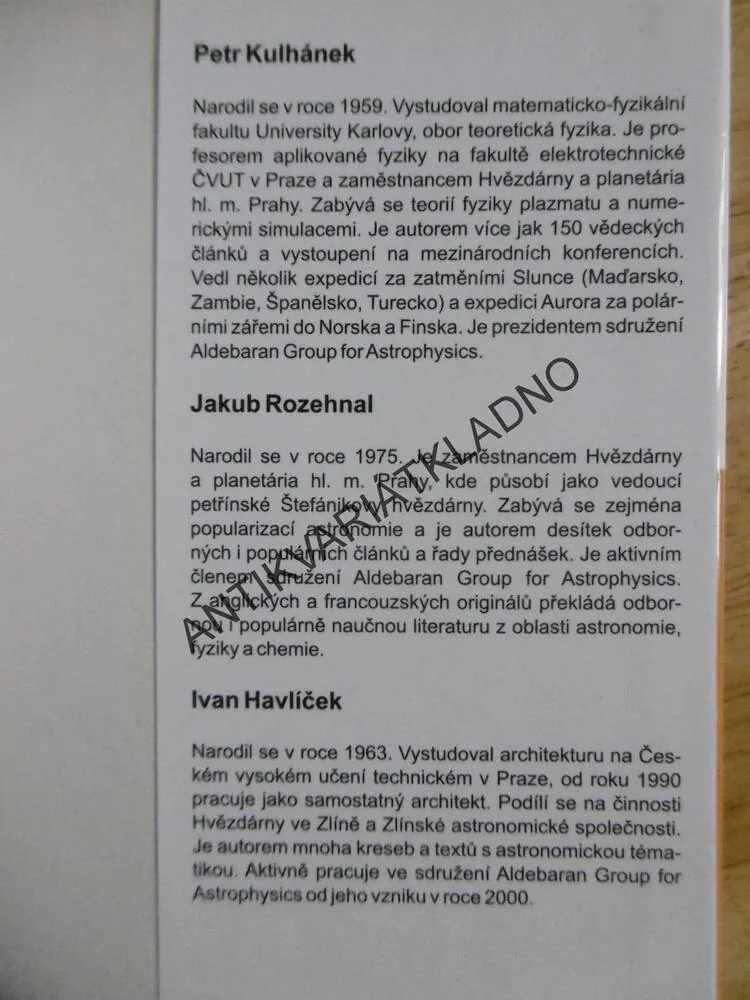HVĚZDY, PLANETY, MAGNETY, PETR KULHÁNEK, JAKUB ROZEHNAL, **an