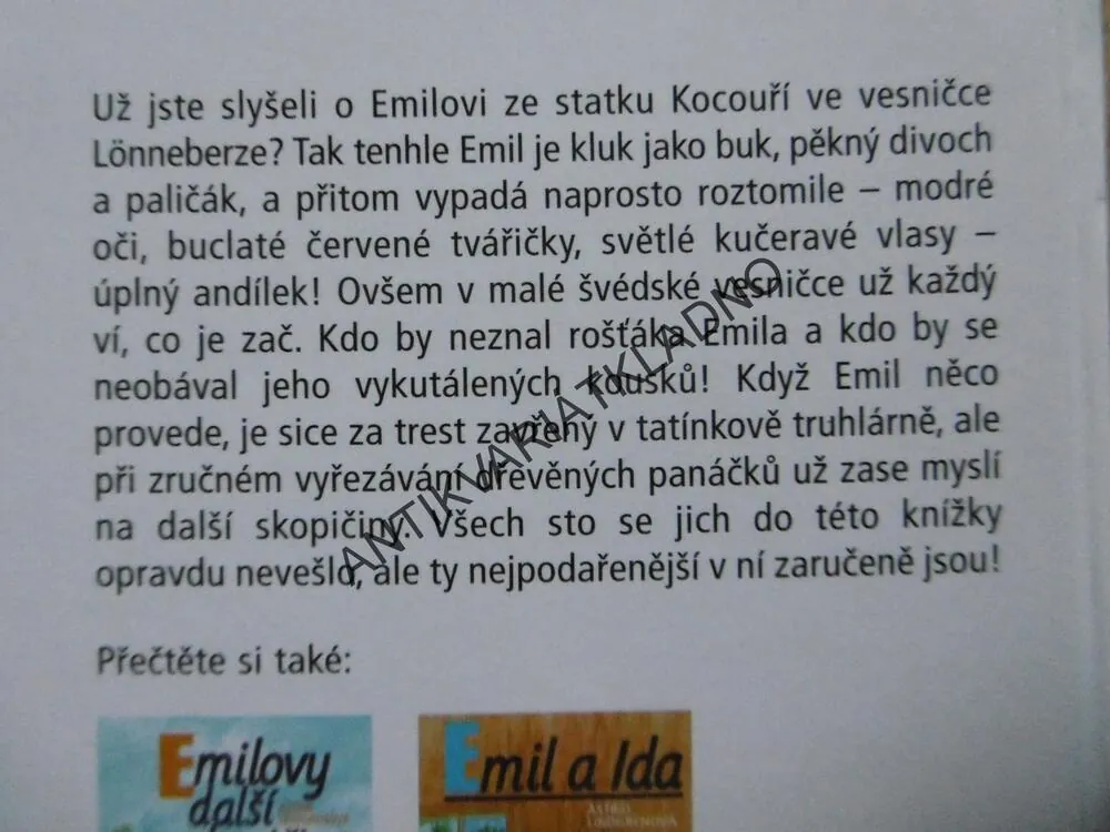 EMILOVY SKOPIČINY, ASTRID LINDGRENOVÁ,**an