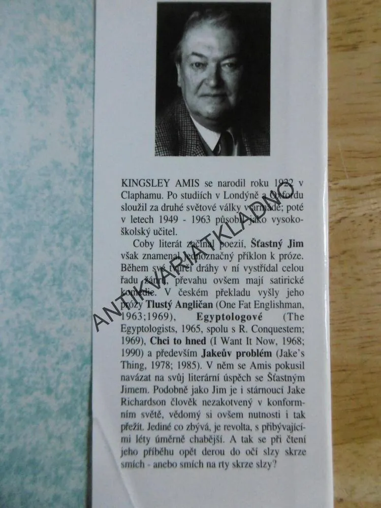 ŠŤASTNÝ JIM, KINGSLEY AMIS, ADOLF BORN, **an