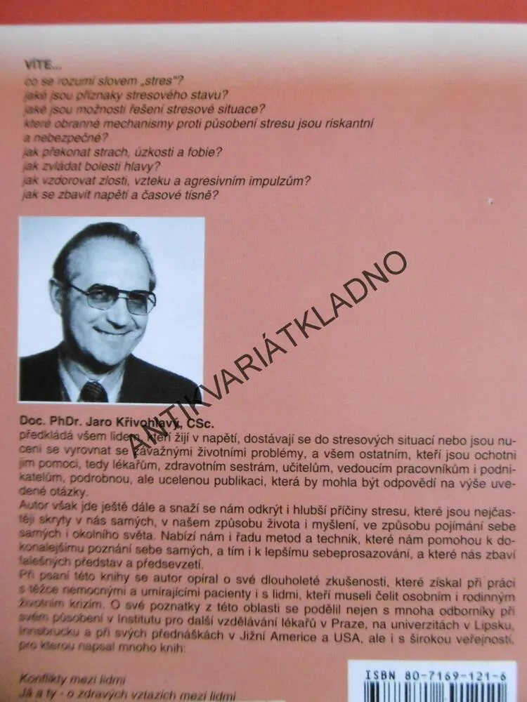 JAK ZVLÁDAT STRES, JARO KŘIVOHLAVÝ, **an