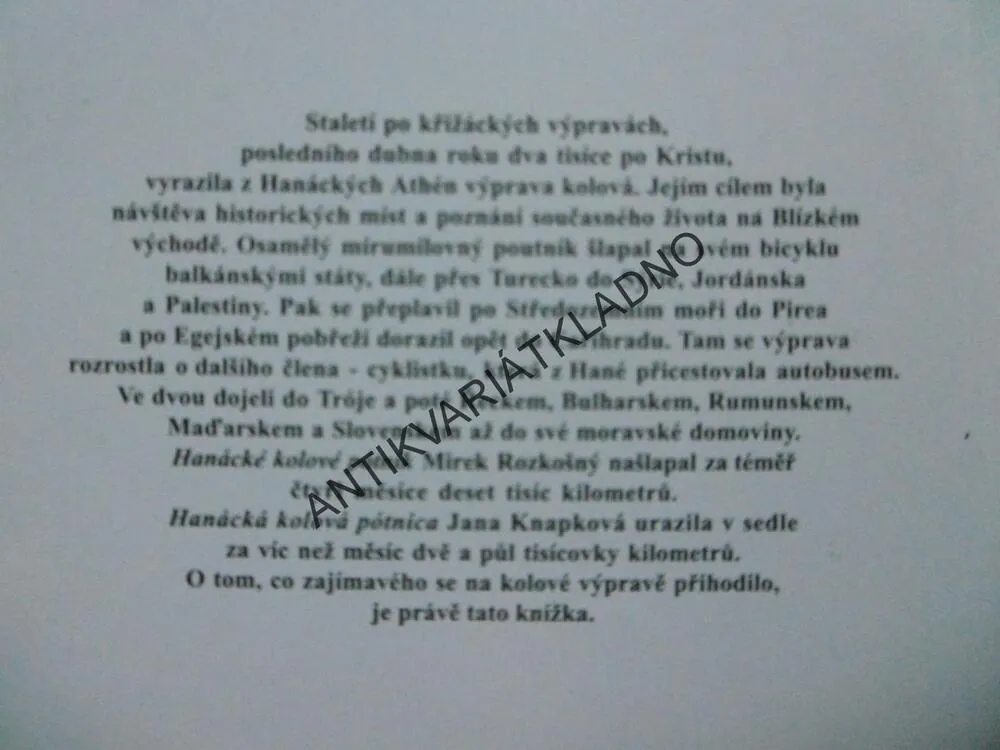 Z HANÉ DO JERUZALÉMA A ZPĚT, KOLOVÝ VÝPRAVA 2000, MIROSLAV ROZKOŠNÝ, **an